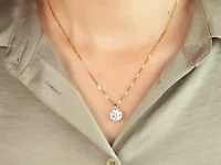 Lab Grown Diamond Necklace in 14K Yellow Gold (1.34 ct tw)
