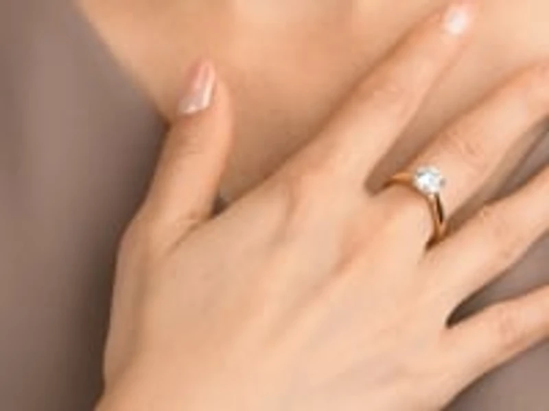 Lab Grown Round Cut Diamond Engagement Ring 14K Yellow Gold (1.50 c