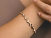 Diamond Bracelet in 10K Yellow and White Gold (0.50 ct tw)