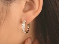 Diamond Hoop Earrings in 10K Yellow Gold (1.00 ct tw)