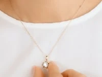 Lab Grown Diamond Necklace in 10K Yellow Gold (1.00 ct tw)