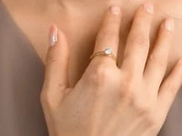 Diamond Engagement Ring 10K Yellow Gold (0.51 ct tw)