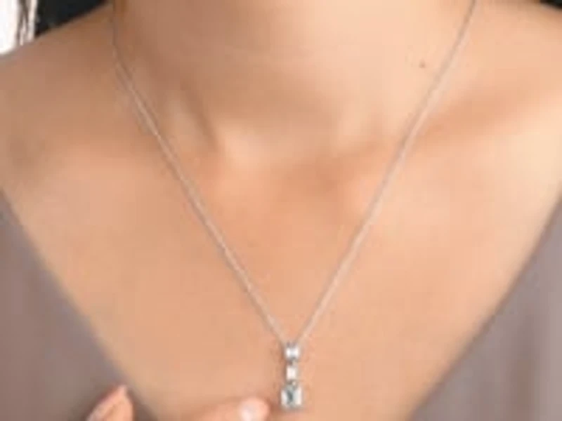 Lab Grown Diamond Necklace in 14K White Gold (1.50 ct tw)