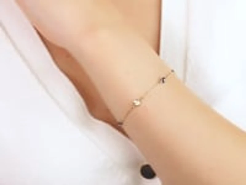 Evil Eye Bracelet in 10K Yellow Gold