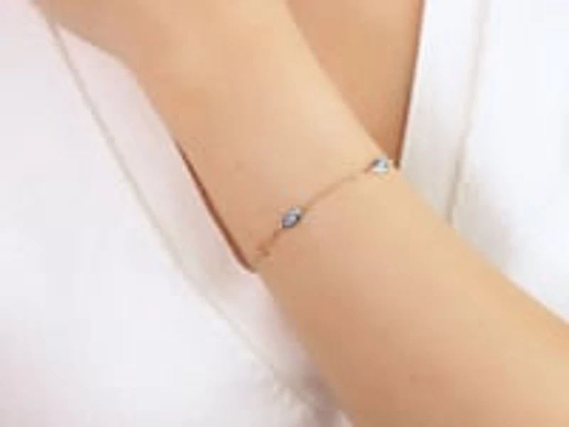Evil Eye Bracelet in 10K Yellow Gold