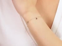 Star Bracelet in 10K Yellow Rose and White Gold