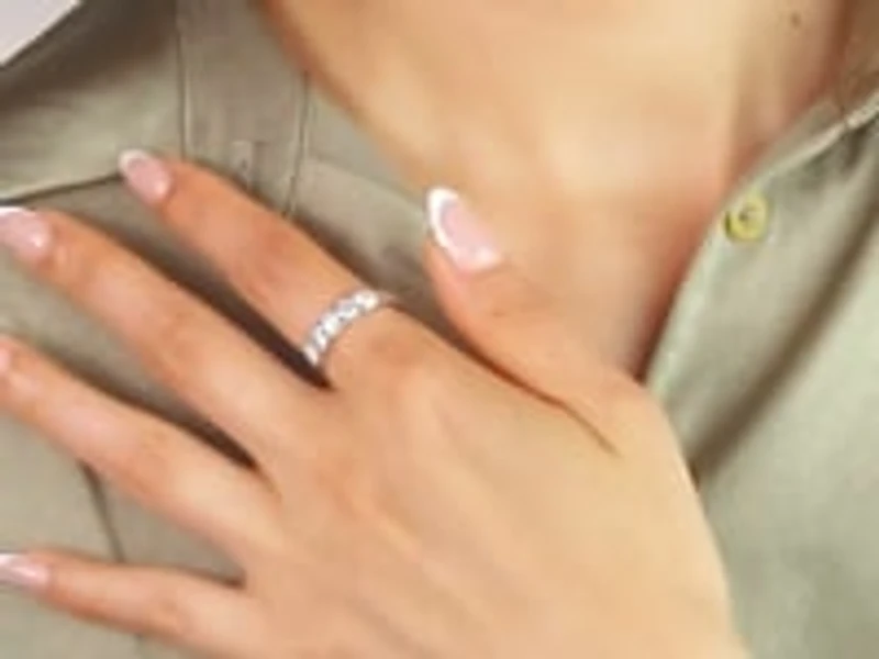 Lab Grown Diamond Anniversary Band 14K White Gold (1.00 ct tw)