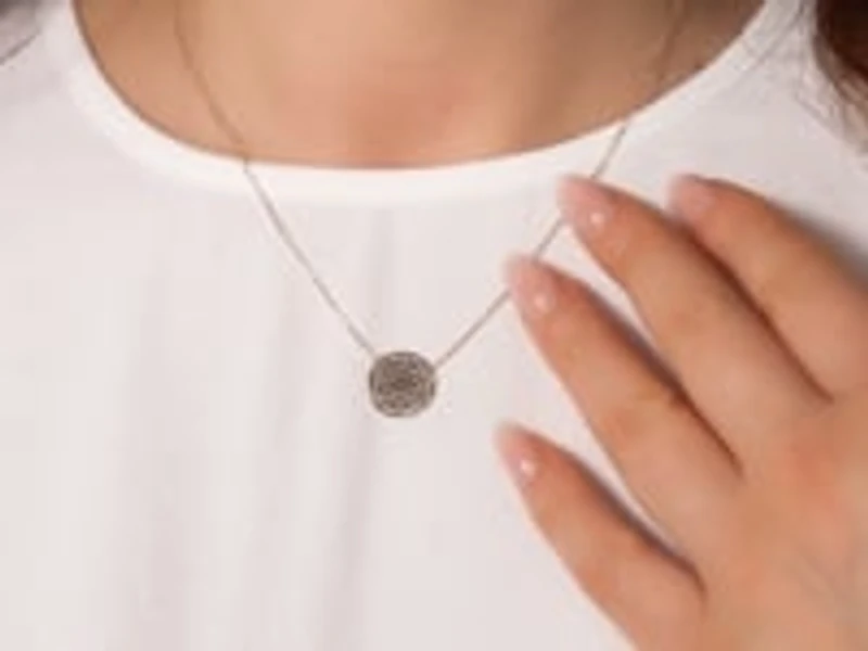 Mandala Necklace in 10K Yellow Gold