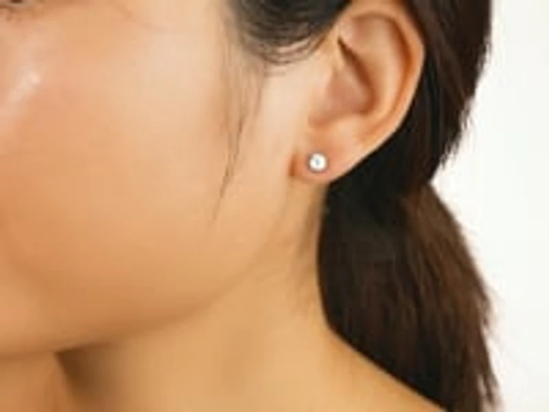 Lab Grown Diamond Stud Earrings in 14K White Gold (0.50 ct tw)