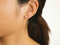 Diamond Stud Earrings in 10K White Gold (0.30 ct tw)