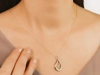 Infinity Pendant in 10K Yellow Gold