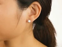 Lab Grown Diamond Flower Stud Earrings in 10K Yellow Gold (1.00 ct tw)