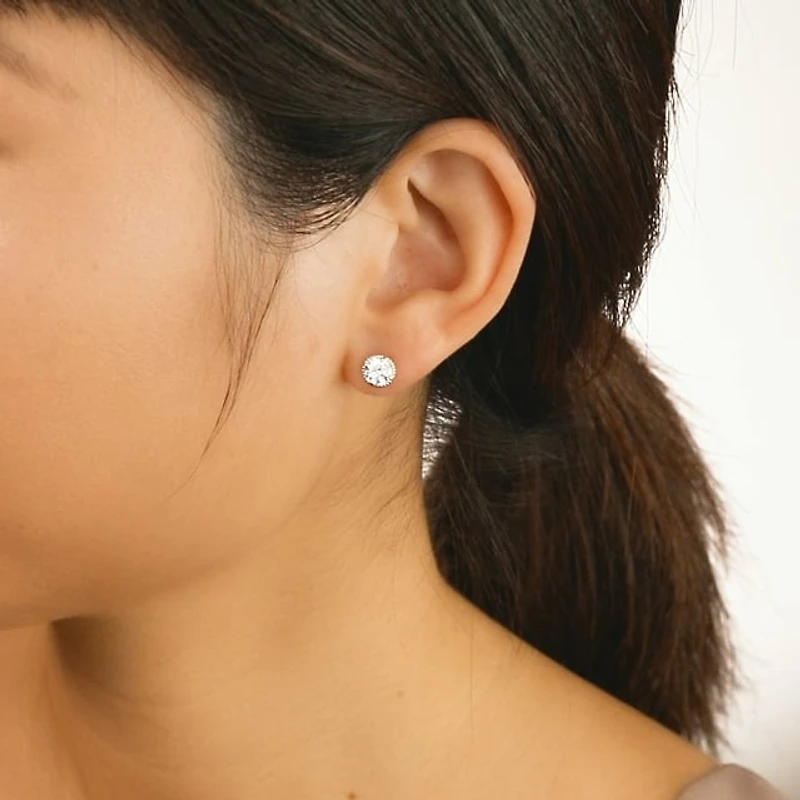 Lab Grown Diamond Stud Earrings in 10K Yellow Gold (1.00 ct tw)