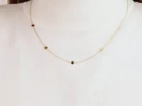 Round Disc Necklace in 10K Yellow Gold