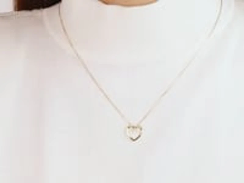Heart Necklace in 10K Yellow Gold