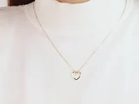 Heart Necklace in 10K Yellow Gold