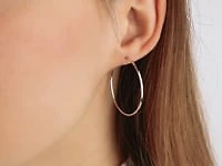 1x35mm Square Tube Sleeper in 10K White Gold
