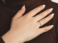 Diamond Petal Cluster Ring 10K Yellow Gold (0.15 ct tw)
