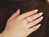Diamond Cluster Ring in 10K Yellow and White Gold (0.41 ct tw)