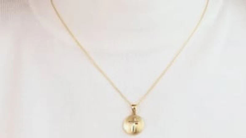 Cross Charm in 10K Yellow Gold