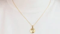 Cross Charm in 10K Yellow Gold