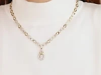 Diamond Drop Necklace in 10K Yellow Gold (2.39 ct tw)