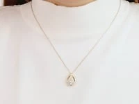 Lab Grown Diamond Necklace in 10K Yellow Gold (0.63 ct tw)