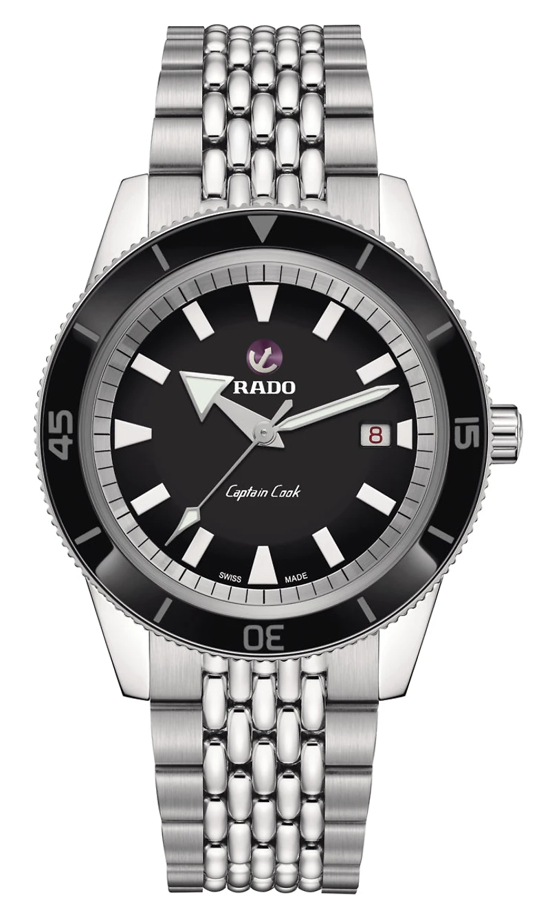 Rado Captain Cook Automatic Black Dial 42mm Men's Watch | R32505153