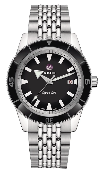 Rado Captain Cook Automatic Black Dial 42mm Men's Watch | R32505153