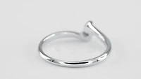 10K White Gold Solitaire Diamond Promise Ring (0.15 ct tw)