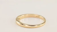 10K Yellow Gold Solitaire Diamond Promise Ring (0.06 ct tw)