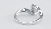 Petite Diamond Cluster Ring 10K White Gold (0.21 ct tw)