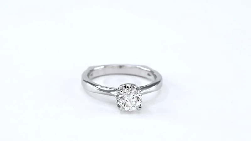 Holly- Diamond Engagement Ring With Sapphire Accents 14K White Gol