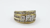 Diamond Dinner Ring 10K Yellow Gold (2.00 ct tw)
