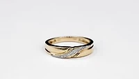 Ladies Diamond Wedding Band 10K Yellow Gold (0.06 ct tw)