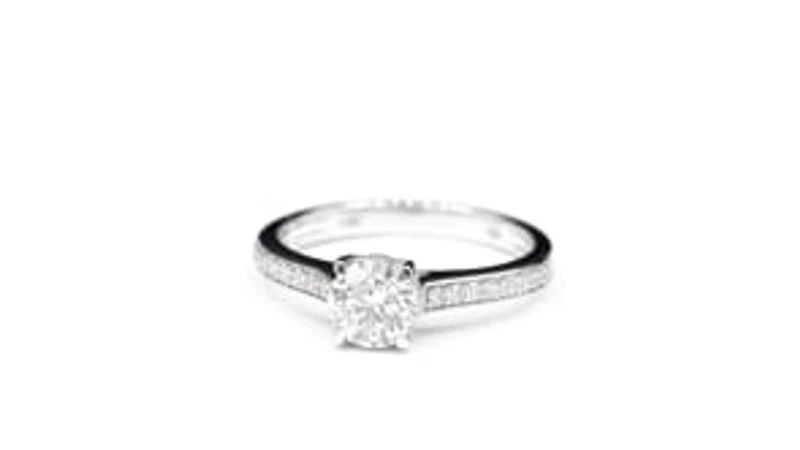 Diamond Engagement Ring 14K White Gold (1.15 ct tw)