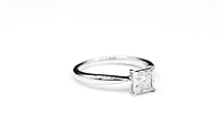 Princess Cut Diamond Engagement Ring 14K White Gold (0.50 ct tw)