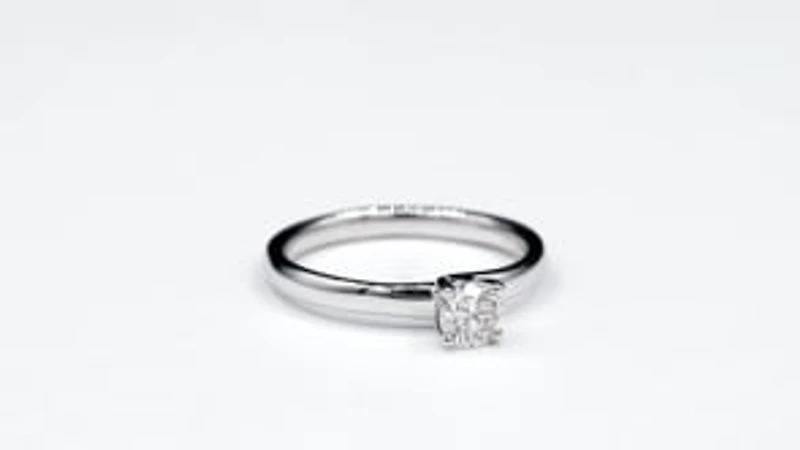 Diamond Solitaire Engagement Ring 14K White Gold (0.40 ct tw)