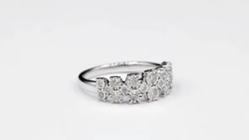 Diamond Anniversary Ring 10K White Gold (0.40 ct tw)