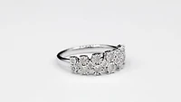 Diamond Anniversary Ring 10K White Gold (0.40 ct tw)