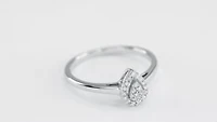Promise Ring 10K White Gold (0.10 ct tw)