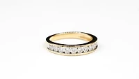 Channel Set Diamond Anniversary Ring 14K Yellow Gold ( ct tw