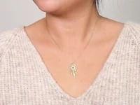 Dreamcatcher Pendant Necklace in 10K Yellow Gold