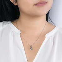 Solitaire Diamond Infinity Necklace from Pulse™ Collection in 10K Whit