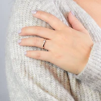 Solitaire Diamond Promise Ring 10K White Gold (0.05ct tw)