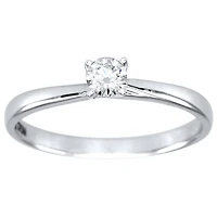 Diamond Solitaire Ring 14K White Gold (0.20ct tw)