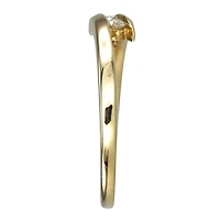 Diamond Anniversary Ring 10K Yellow Gold (0.10ct tw)