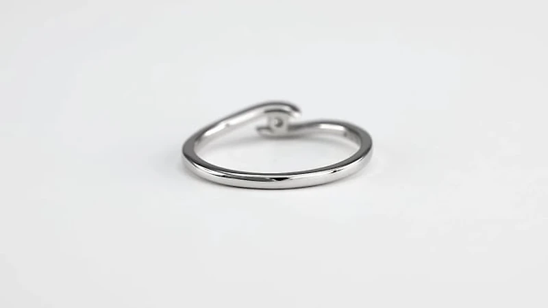 Solitaire Diamond Promise Ring 10K White Gold (0.05ct tw)