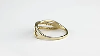 Multi-Strand Diamond Wedding Band 10K Yellow Gold (0.15ct tw)