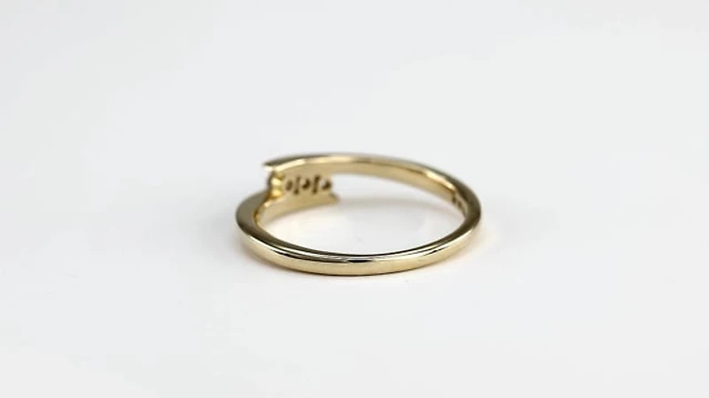 Diamond Anniversary Ring 10K Yellow Gold (0.10ct tw)